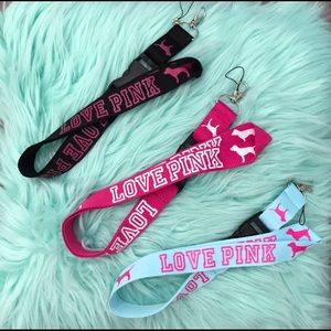 🦋Pink lanyards 3pcs🦋